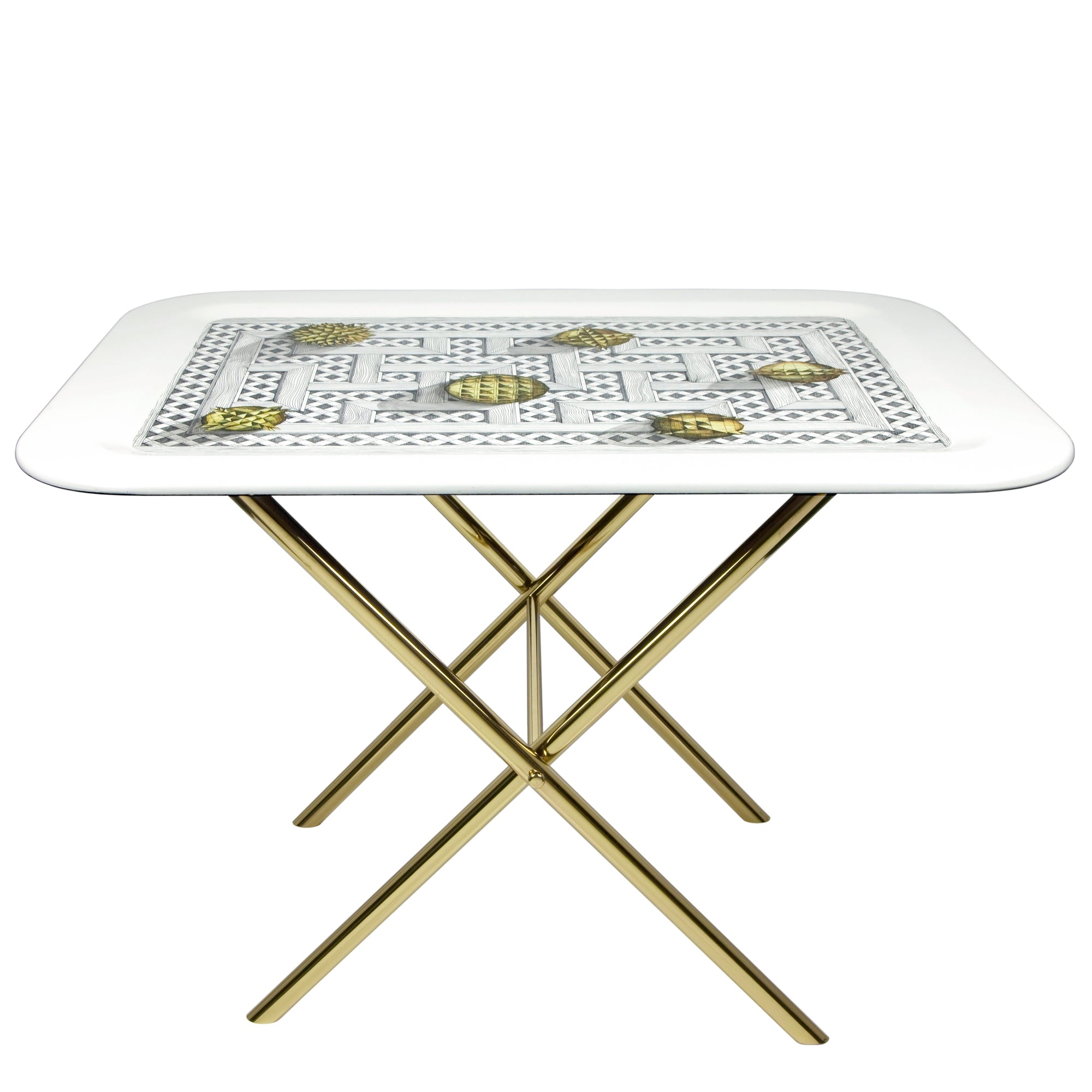 Brass folding tray support - Brass