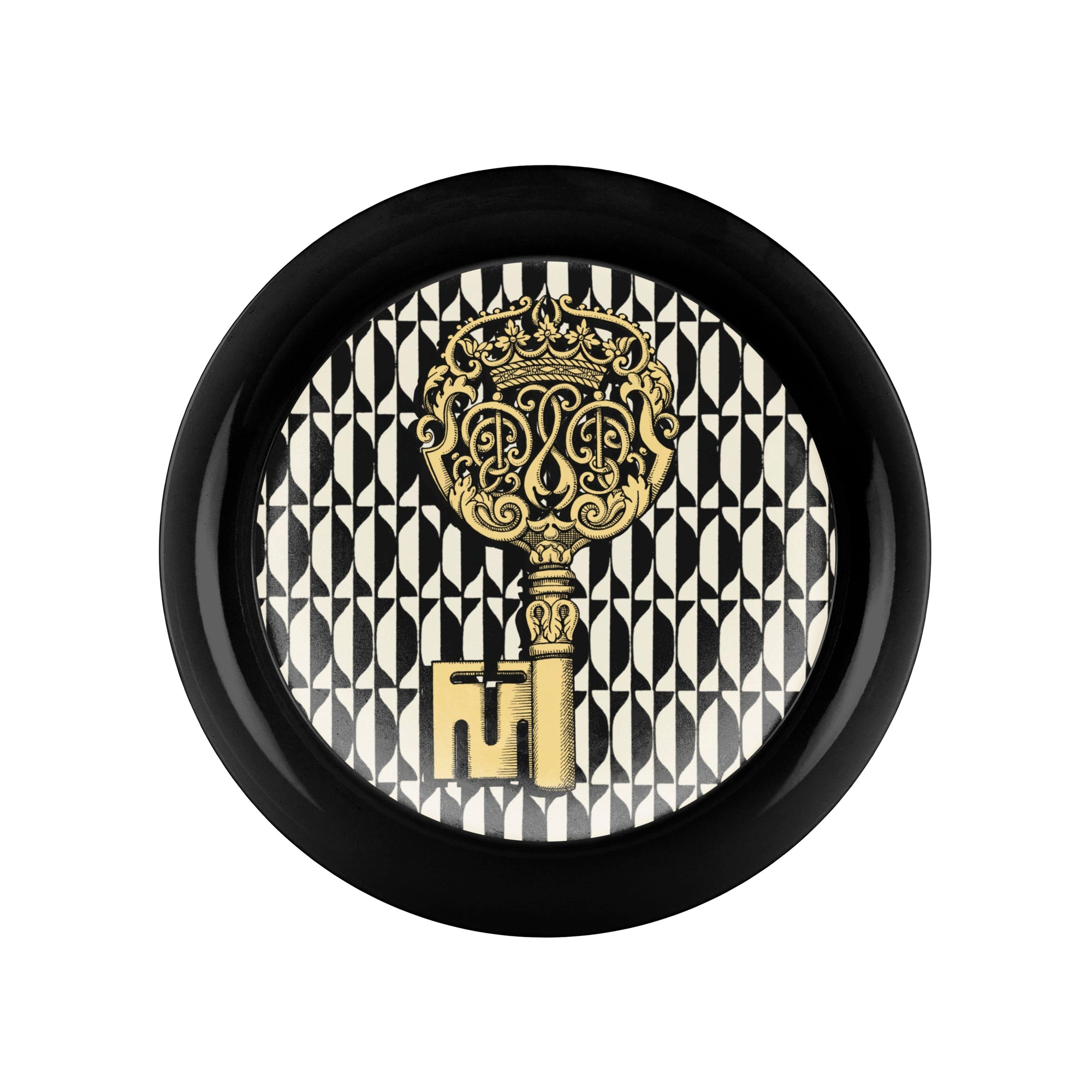 Chiavi oro e Losanghe tray - Black & White