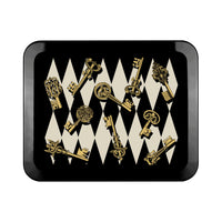 Chiavi oro e Rombi tray - Black & White