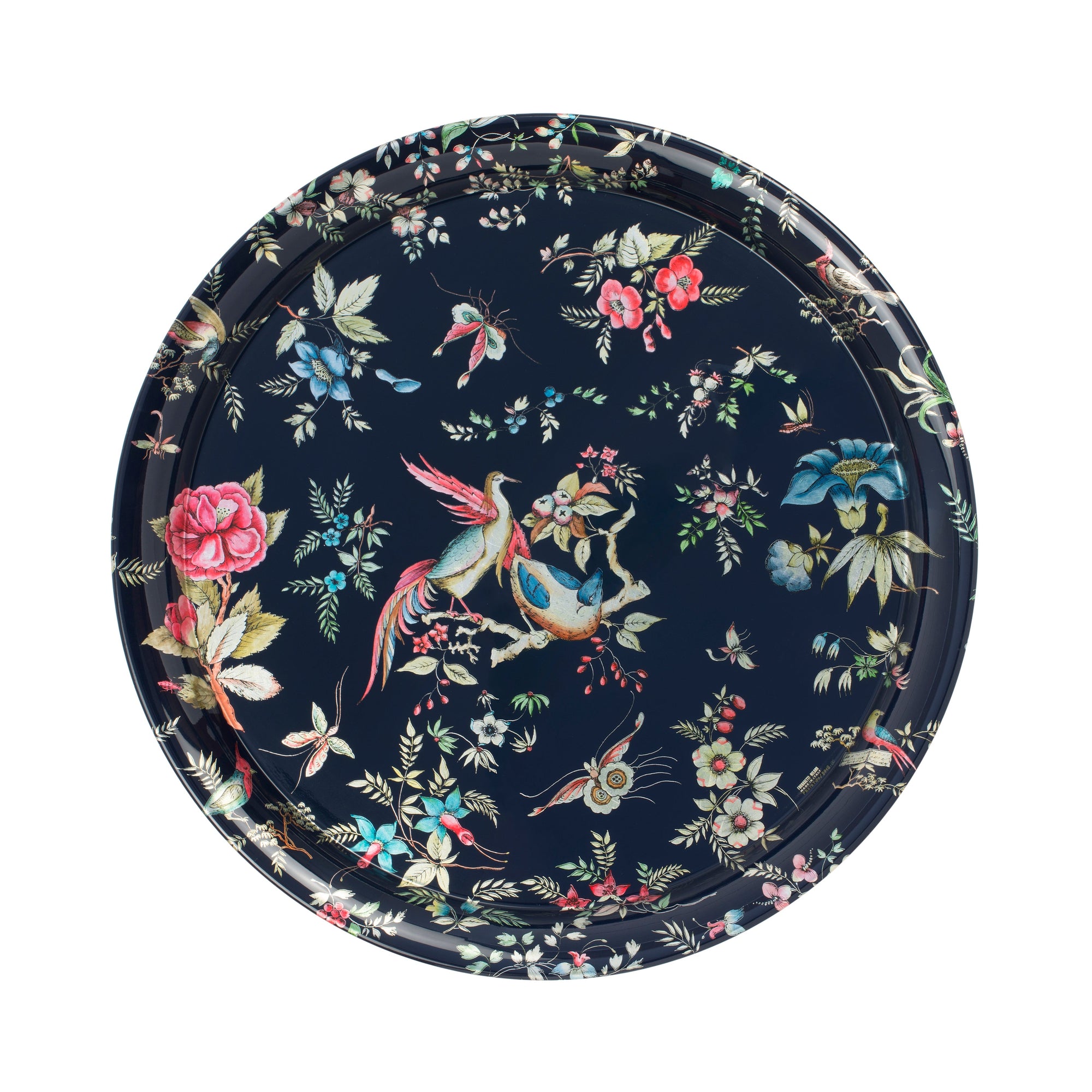 Coromandel tray - Silver & Blue