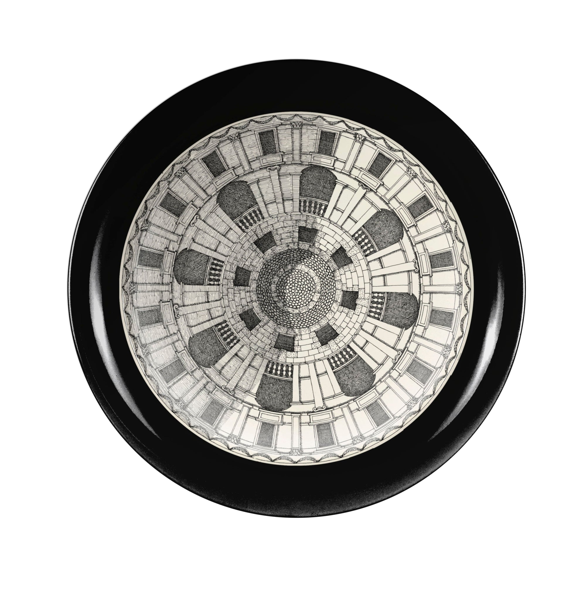 Cortile n.1 tray - White & Black