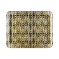 Greca tray - Gold & Black