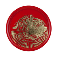 Madrepora tray - Gold & Red