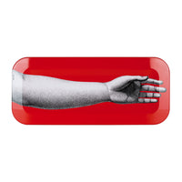Mano wooden tray - Red & Black & White