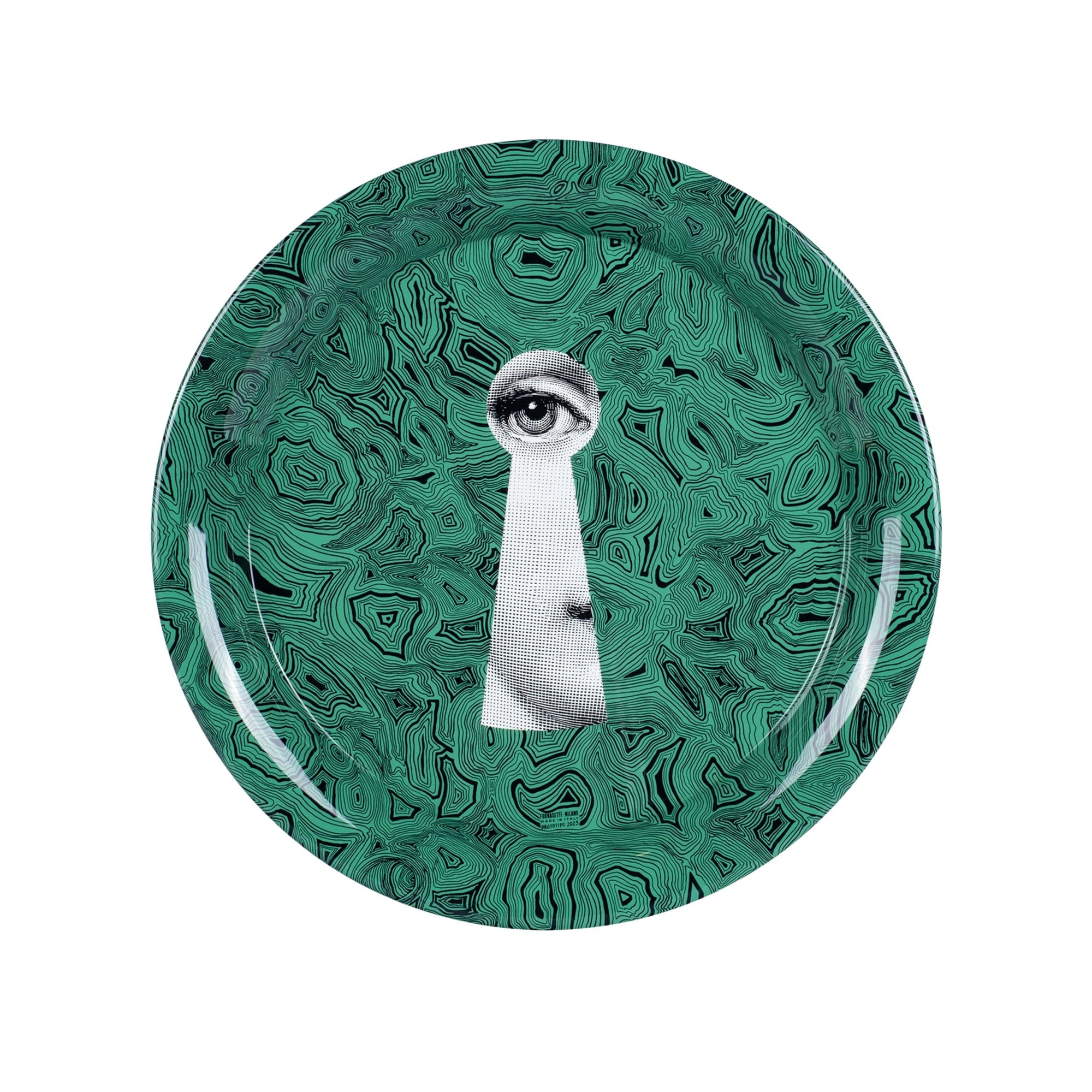 Serratura tray on Malachite - Green
