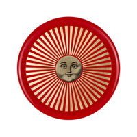 Sole Raggiante tray - Gold & Red