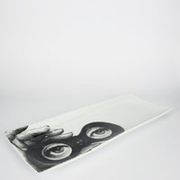 Tema e Variazioni tray no. 371 in porcelain - Black & White