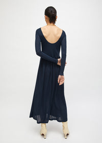 Robe midi Tribeca avec dos nu - Turquoise