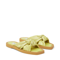 Tropica flat sandals in leather - Sunbleached