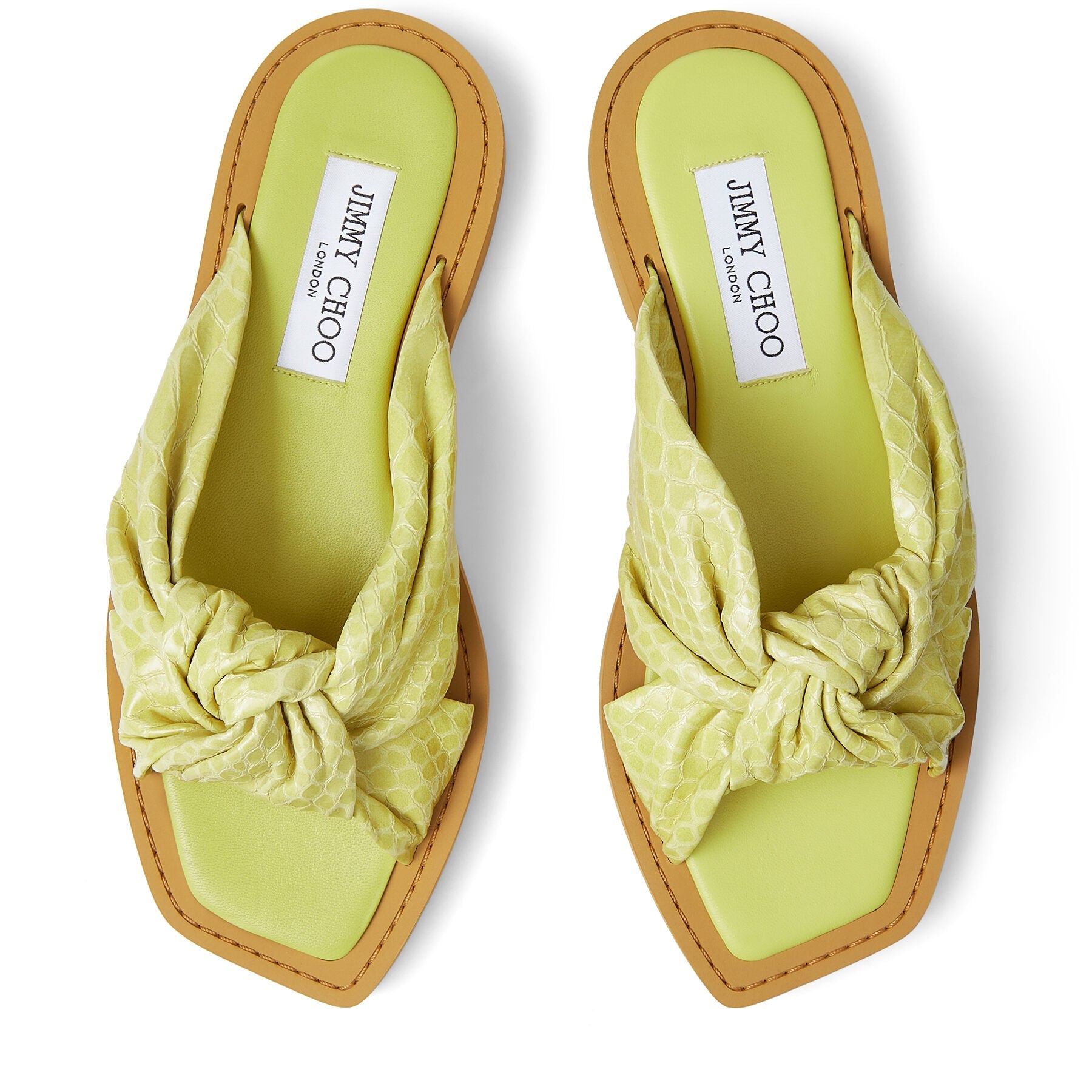 Tropica flat sandals in leather - Sunbleached