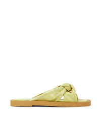 Tropica flat sandals in leather - Sunbleached