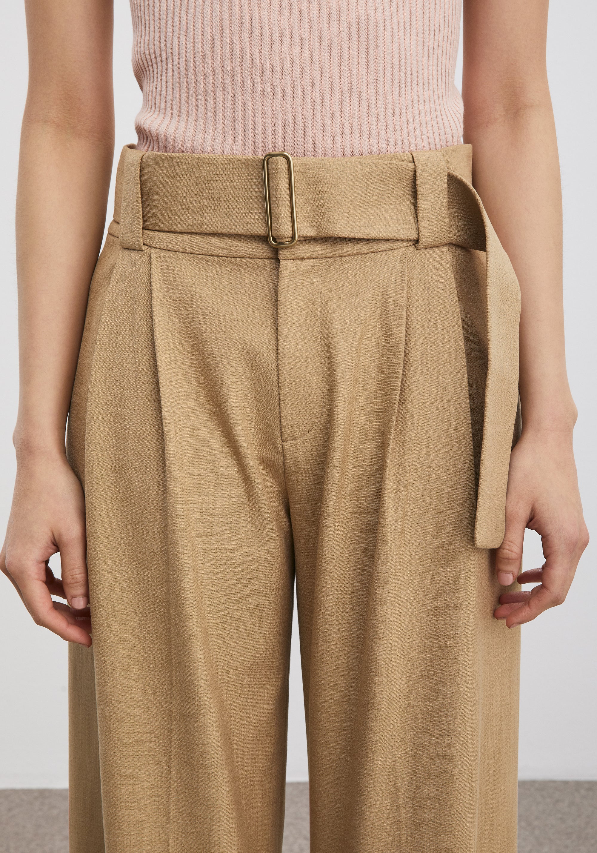 Pantalon Trudi à revers larges - Dune