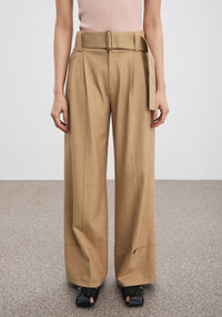 Pantalon Trudi à revers larges - Dune