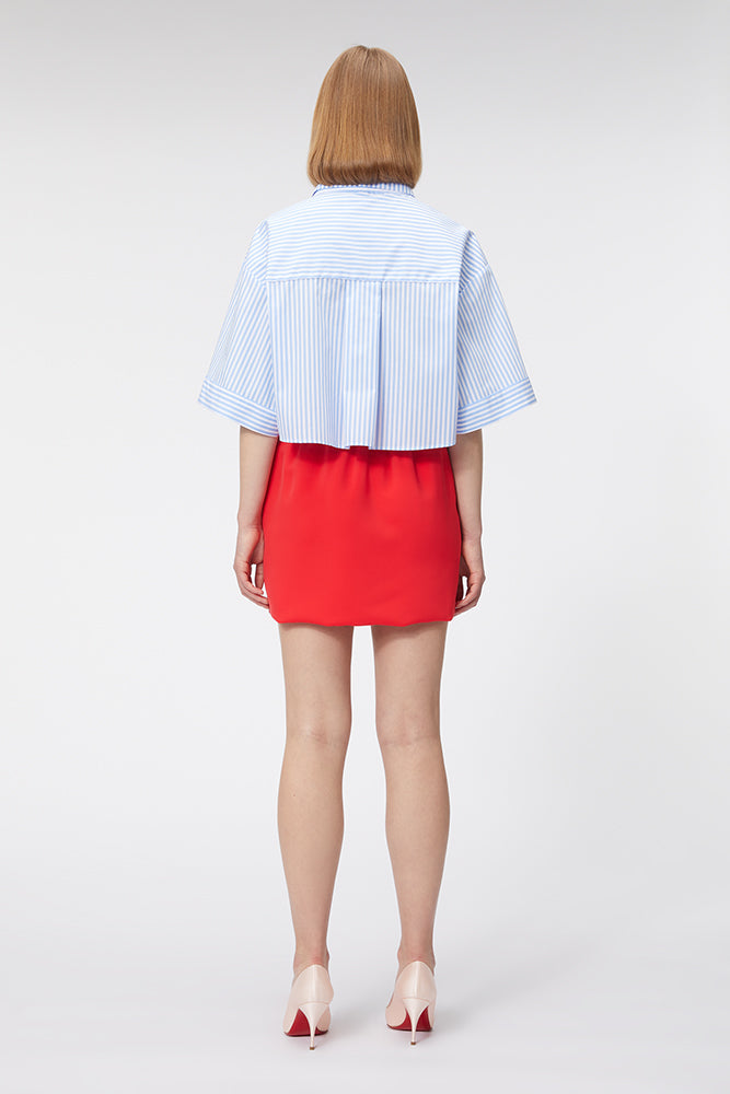 Blue /  CROPPED SHIRT