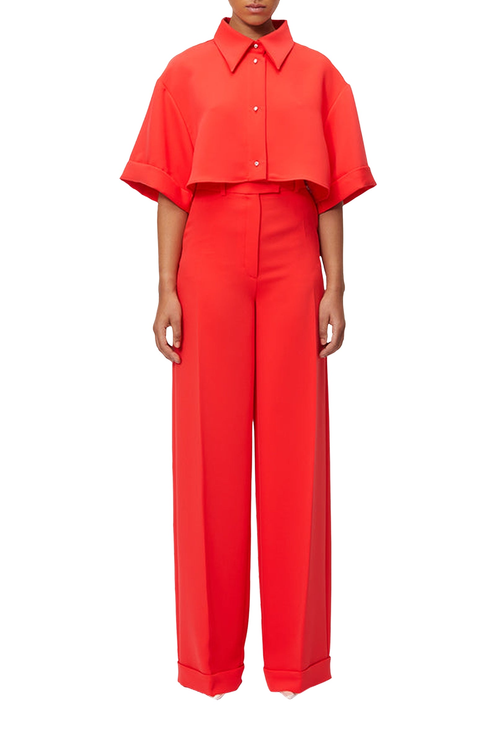Chemise courte ample - Red