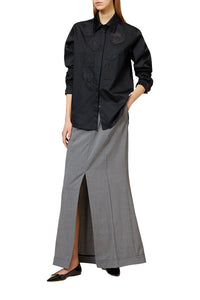 Chemise avec patchs brodés - Black
