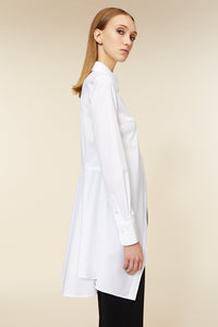 White / GODET SHIRT