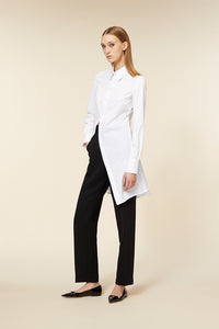 White / GODET SHIRT