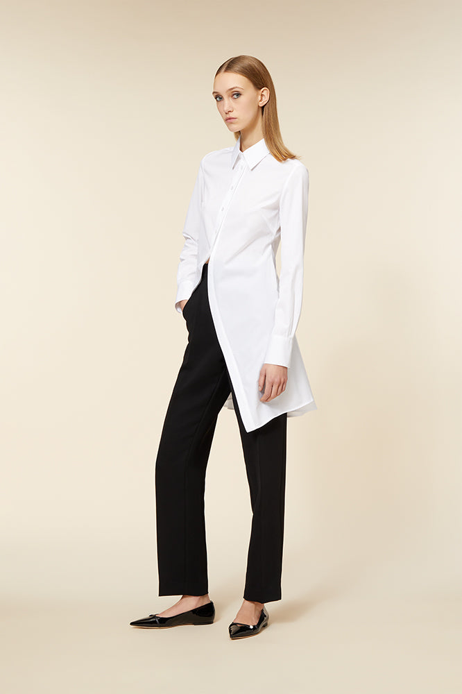 White / GODET SHIRT