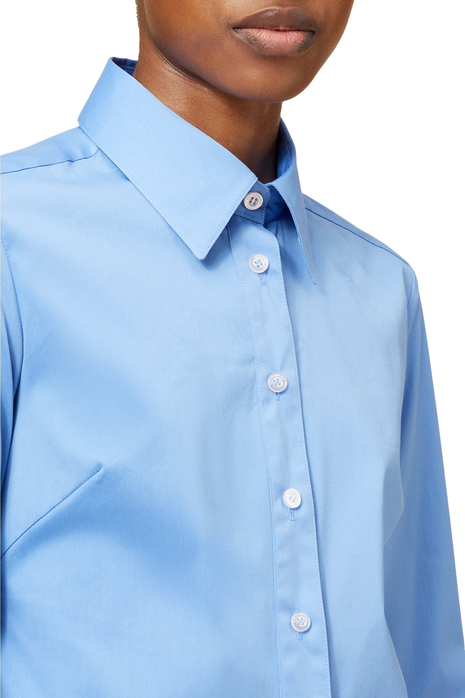 Chemise longue à volants - Blue
