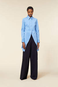 Blue / GODET SHIRT