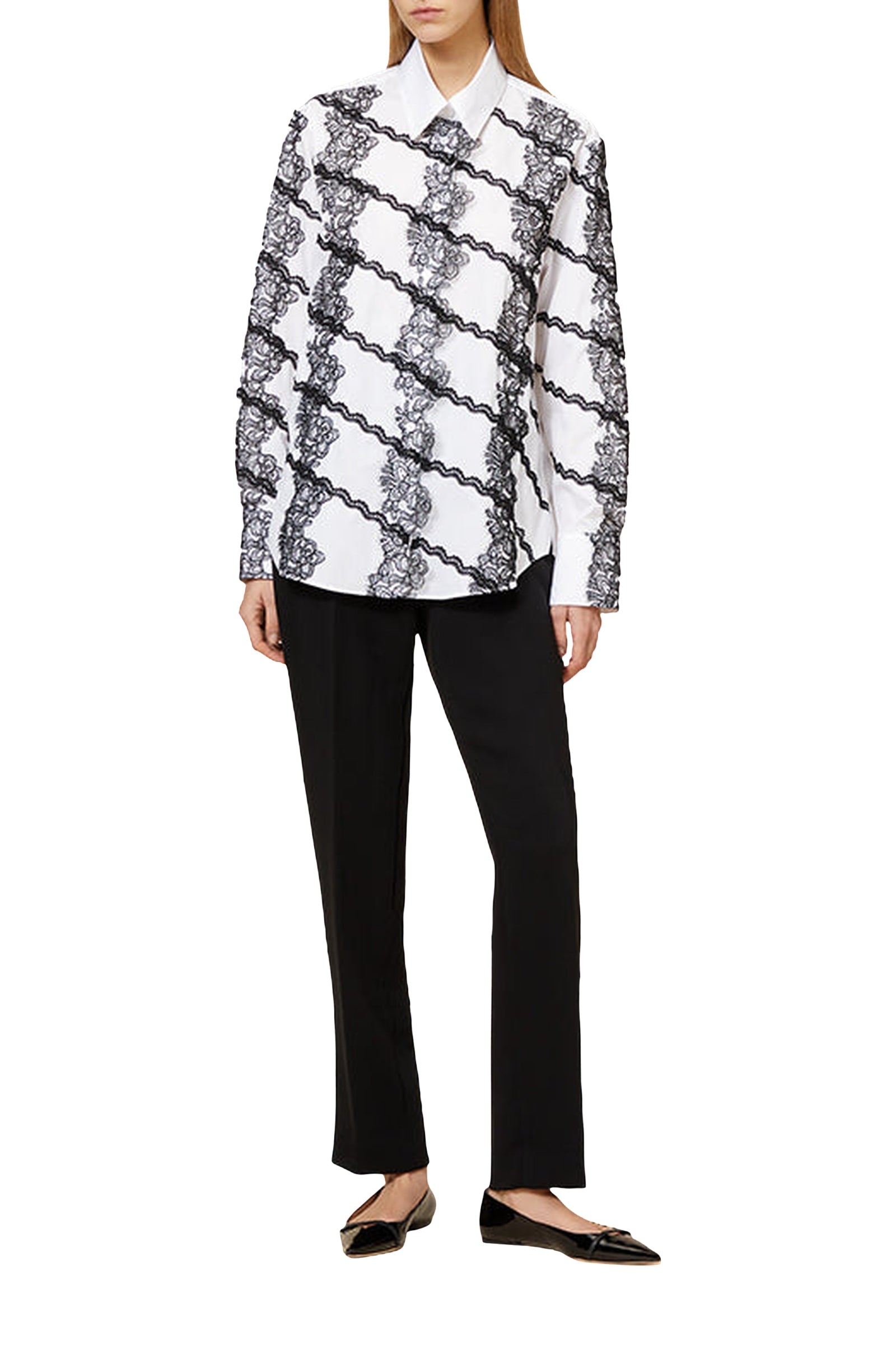 Chemise avec dentelle - White