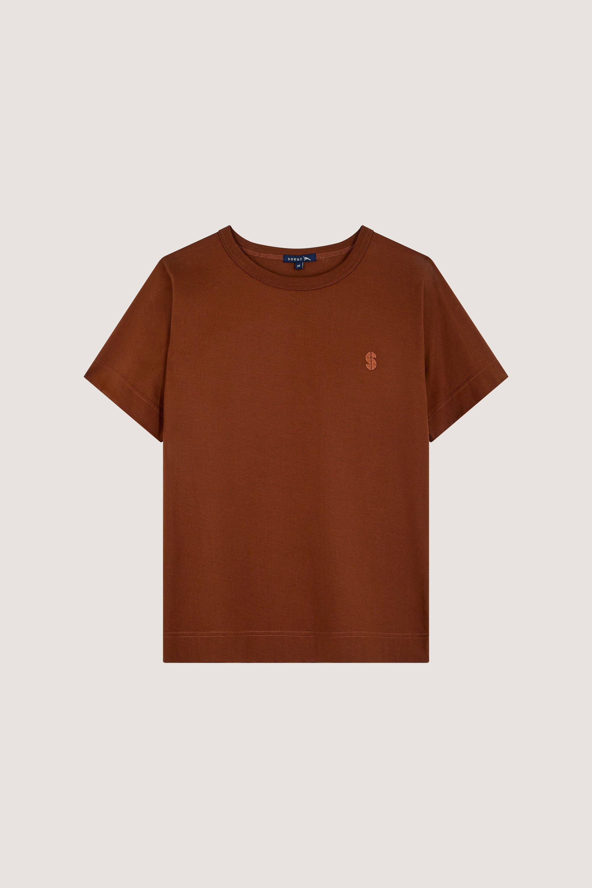 NOISETTE _ Tee-Shirt Basic - Noisette