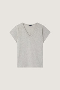 GRIS CHINE _ Tee-Shirt Dominique - Gris chine