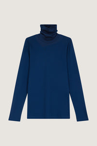 BLEU CHINE _ Tee-Shirt Amsterdam - Bleu chine