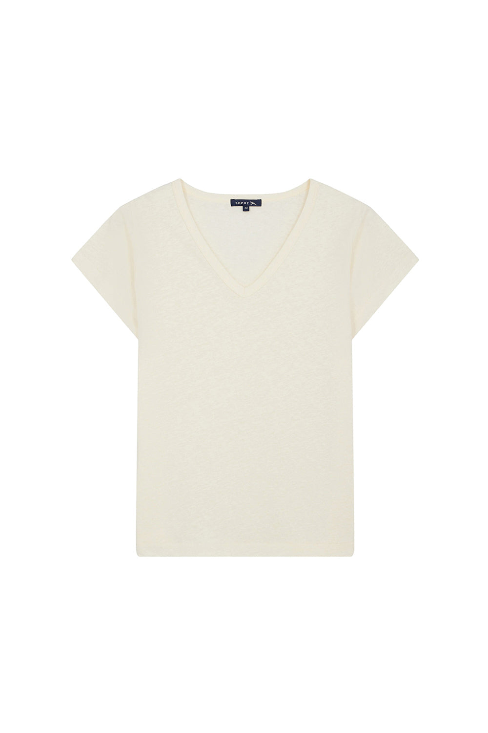ECRU TSHIRT MANCHES COURTES DOMINIQUE