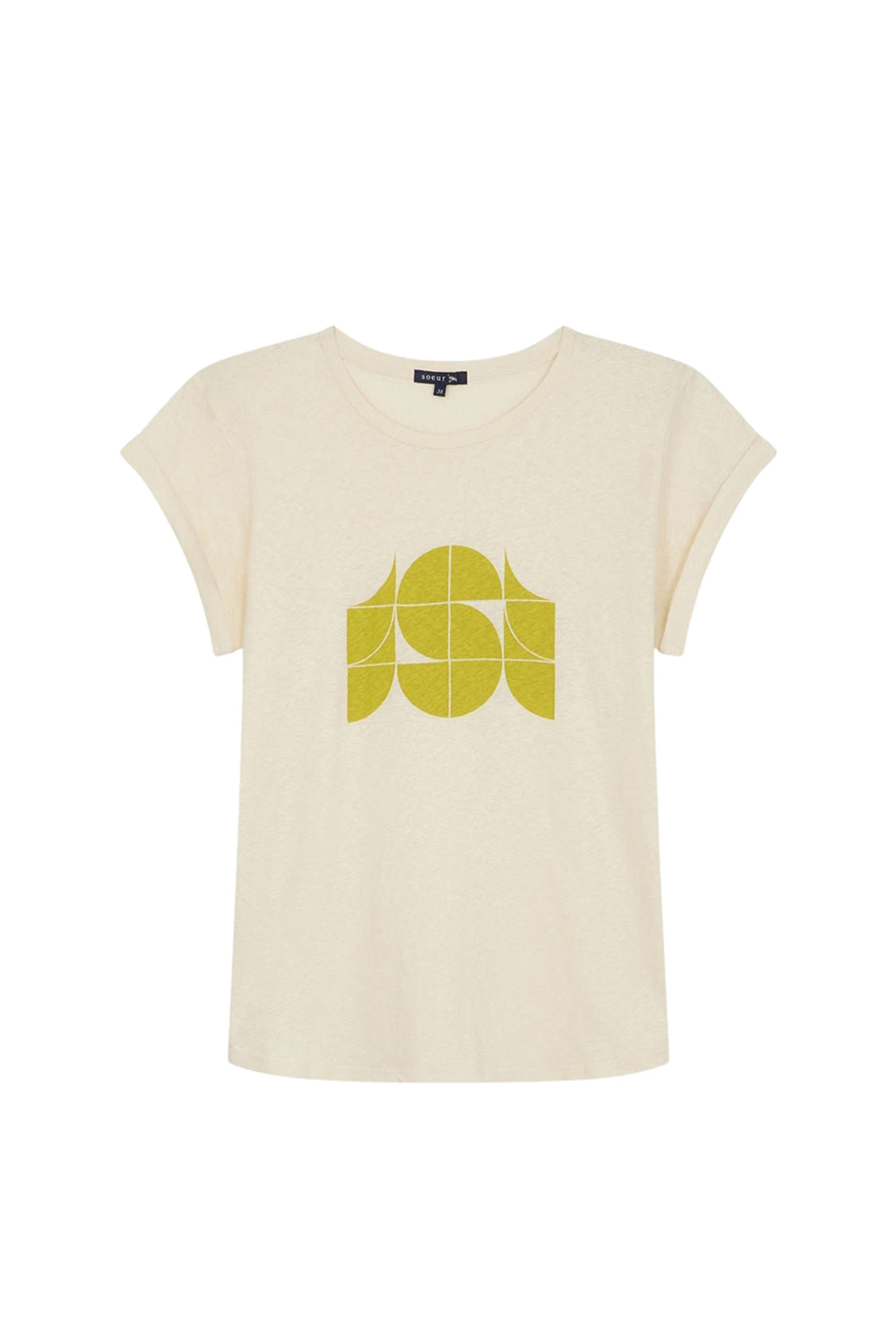 ECRU TSHIRT MANCHES COURTES VALENTIN