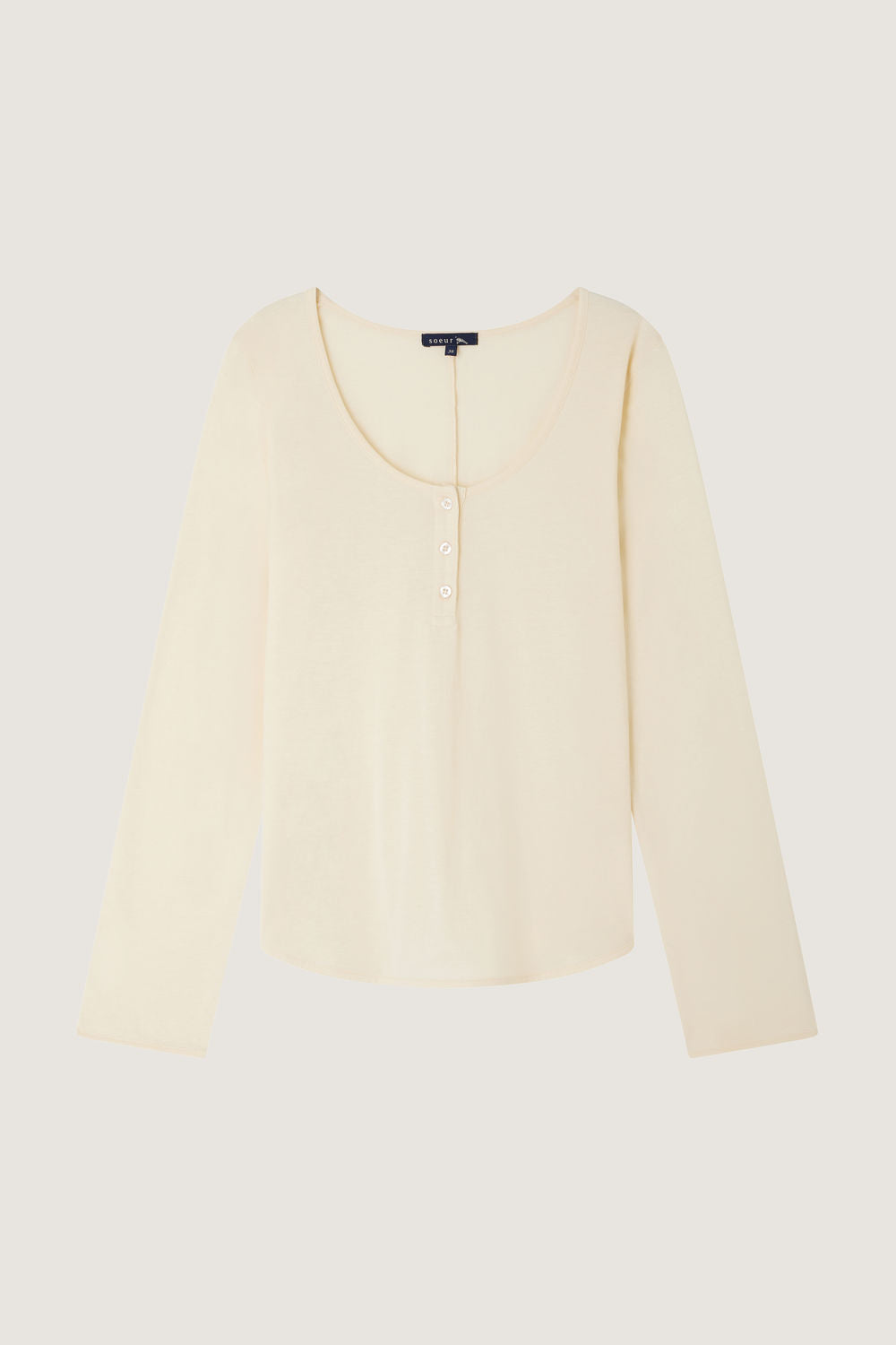ECRU TSHIRT MANCHES LONGUES AURELIA