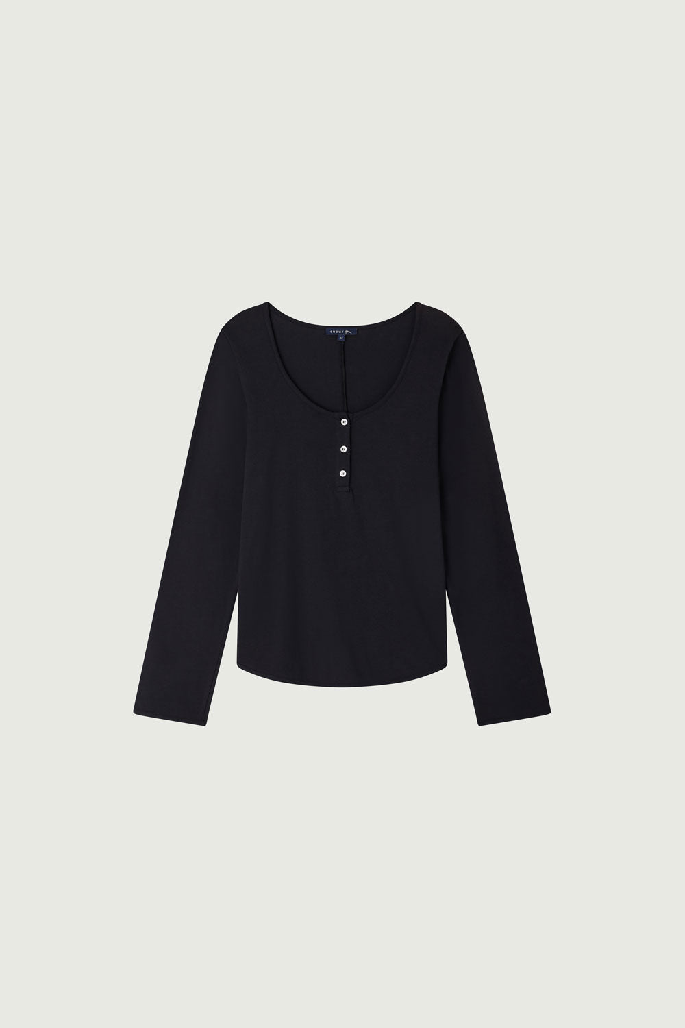NOIR TSHIRT MANCHES LONGUES AURELIA