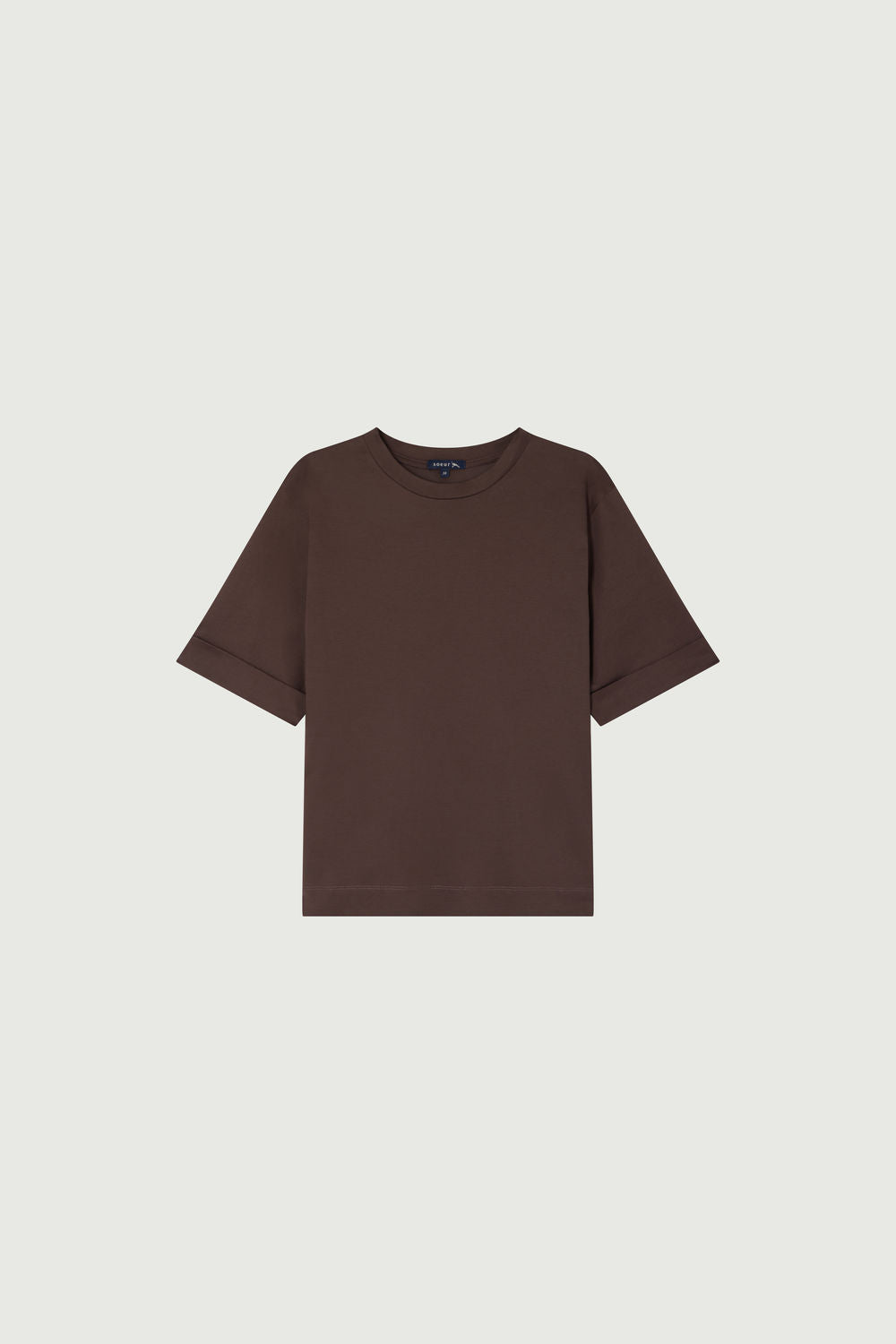MARRON TSHIRT MANCHES COURTES AMA