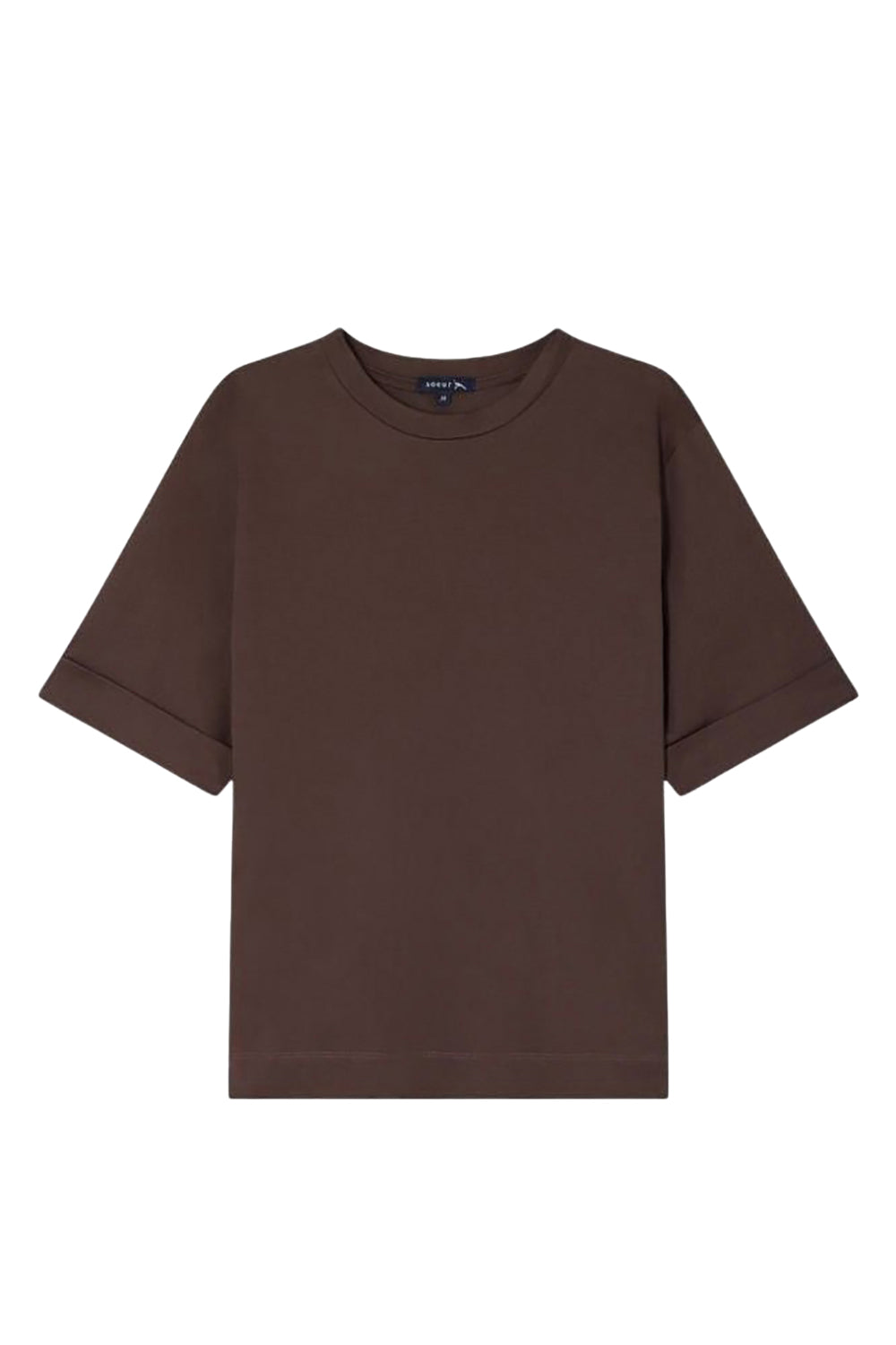 Ama short-sleeved cotton T-shirt - Brown