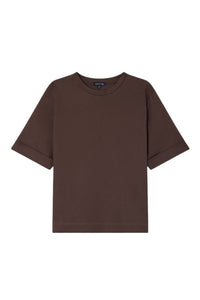 T-shirt Ama à manches courtes en coton - Marron