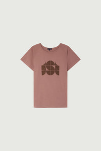 VIEUX ROSE TSHIRT MANCHES COURTES VAL