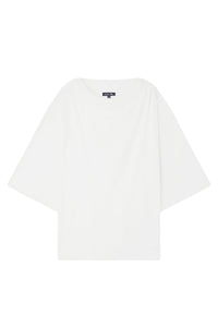 Dakota short-sleeved cotton blouse - White