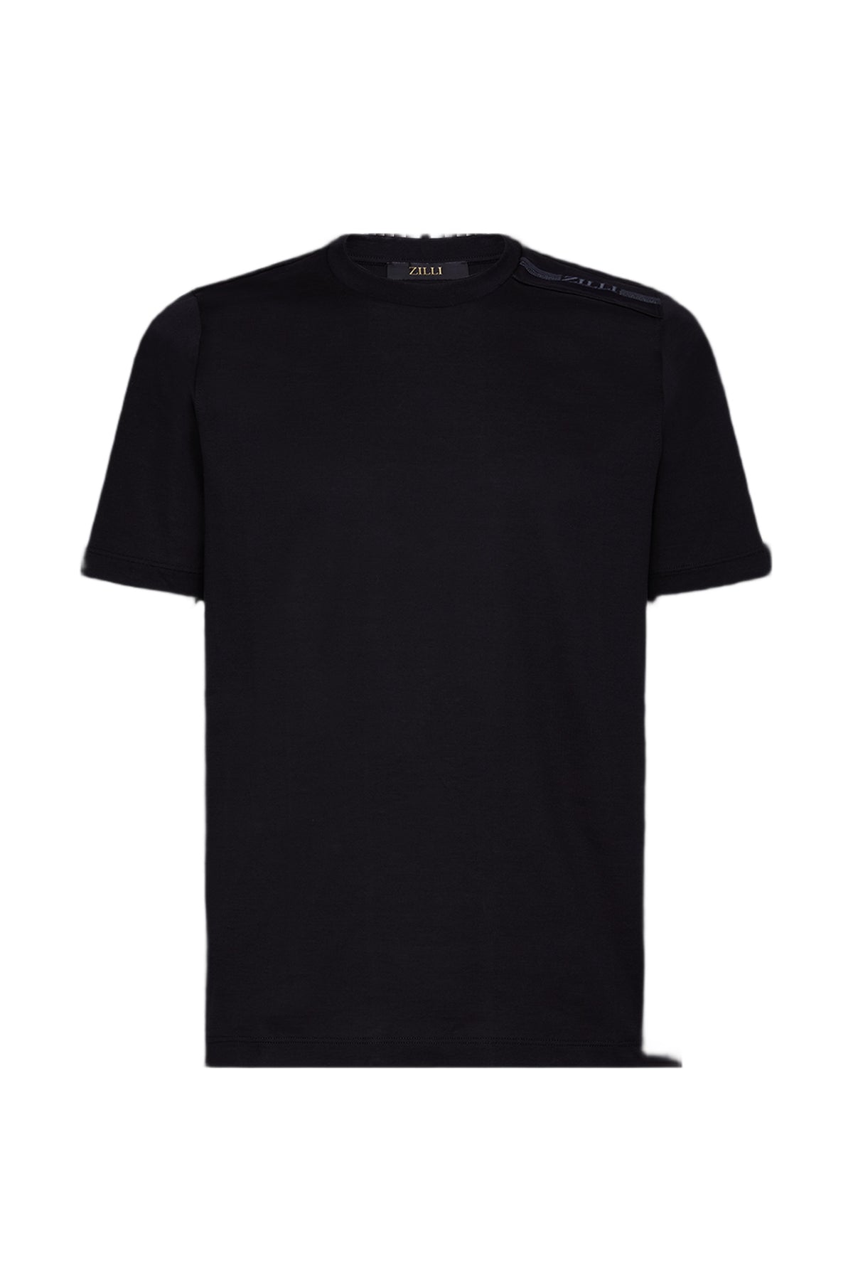 T-shirt à broderie et logo - Black