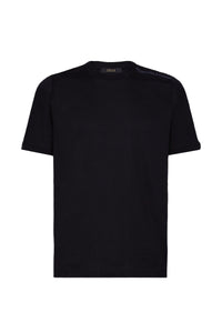 T-shirt à broderie et logo - Black
