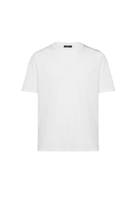 T-shirt à broderie et logo - Blanc