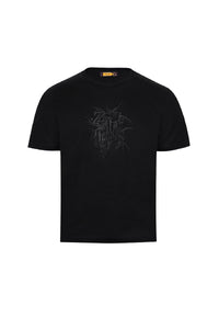 T-shirt à broderie - Noir
