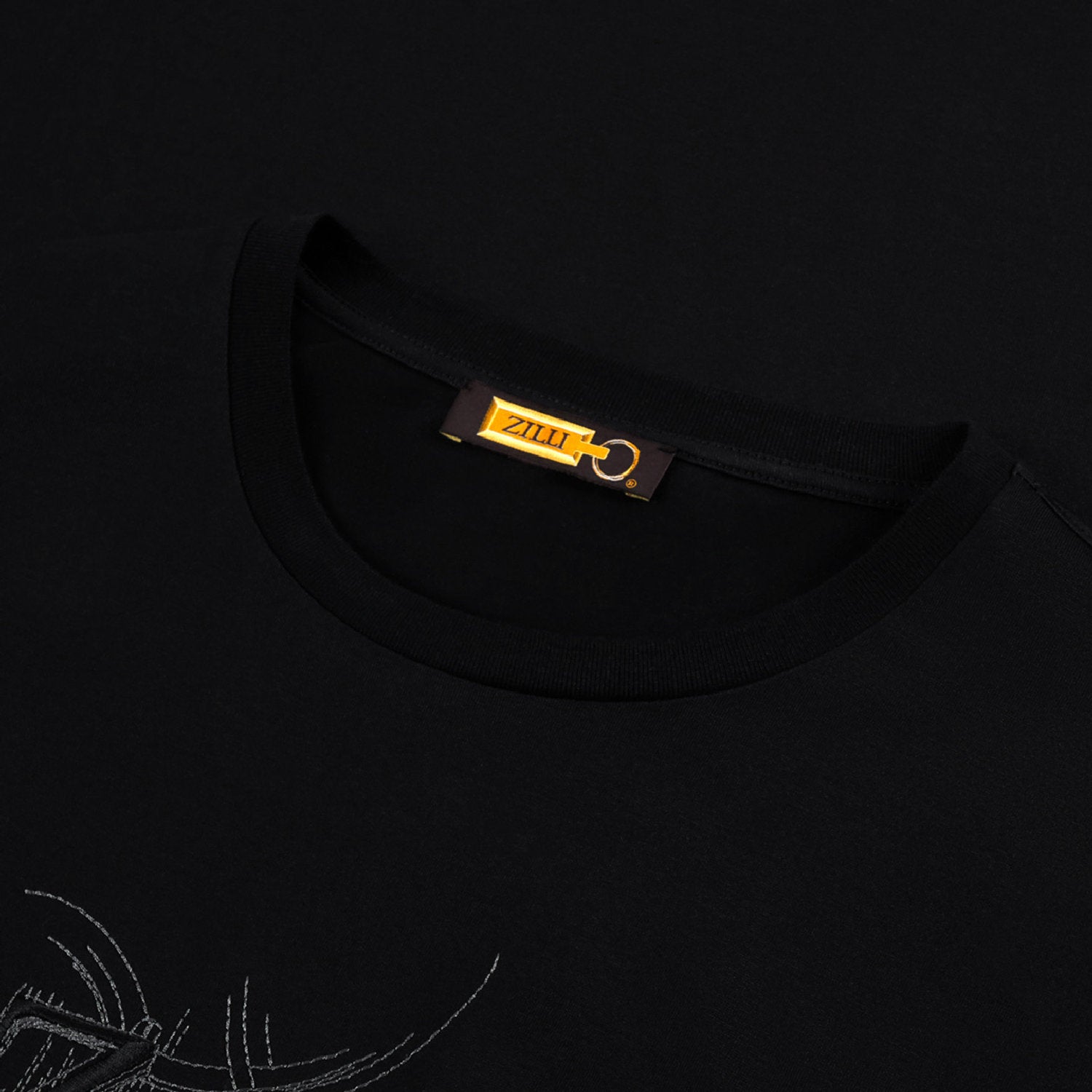 T-shirt à broderie - Noir