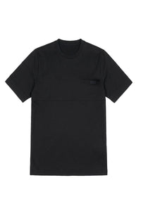 T-shirt with embroidery and logo - Black