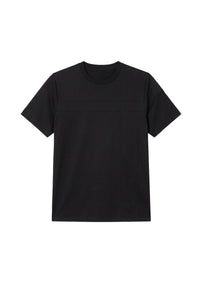 T-shirt à empiècements texturés - Noir