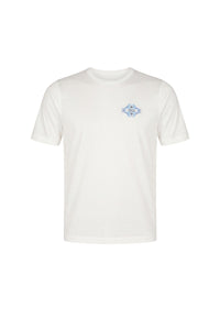 T-shirt à motif graphique ornemental - White
