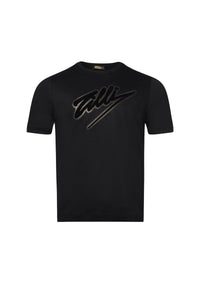 T-shirt à logo texturé - Noir