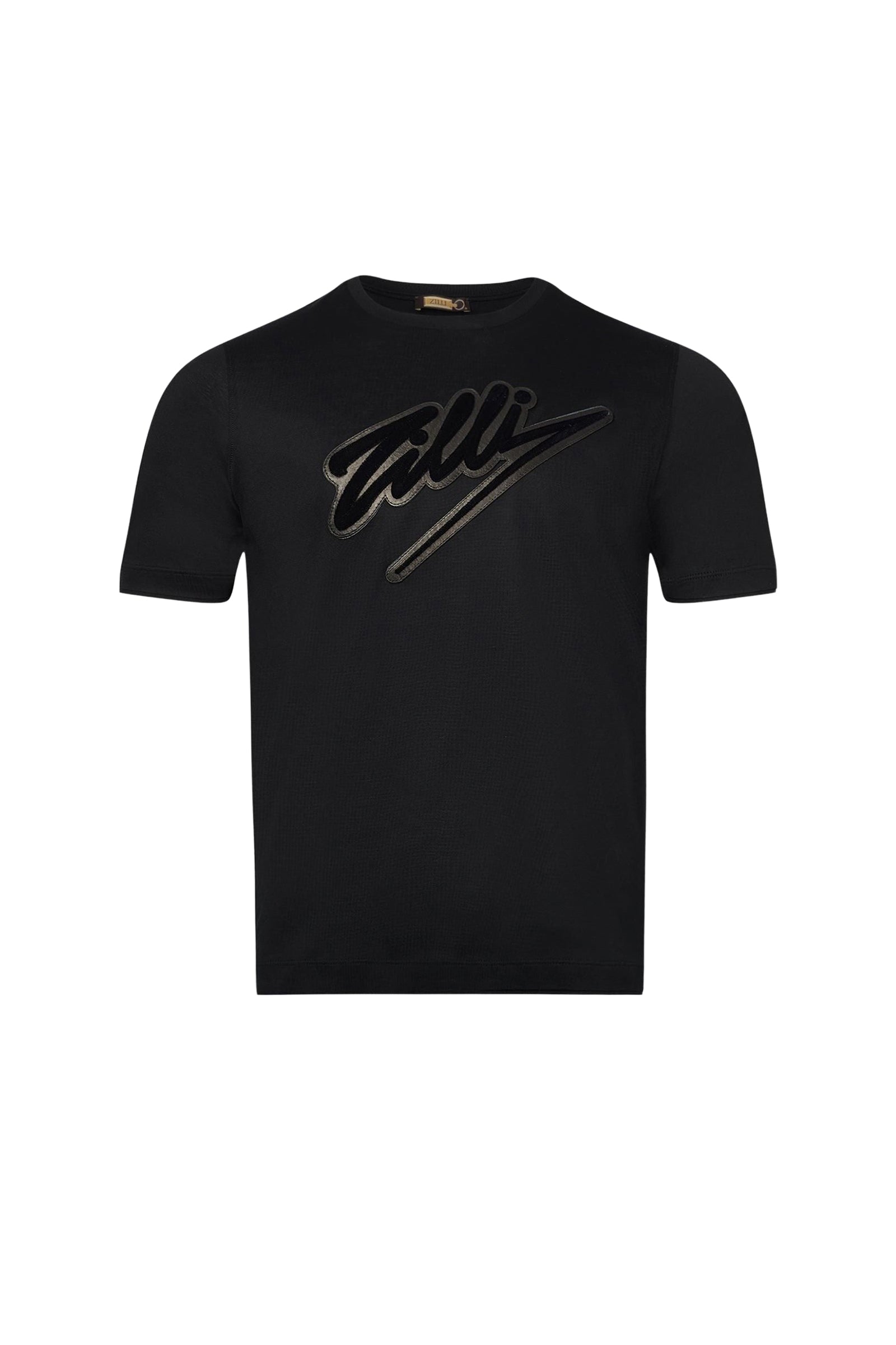 T-shirt à logo texturé - Noir