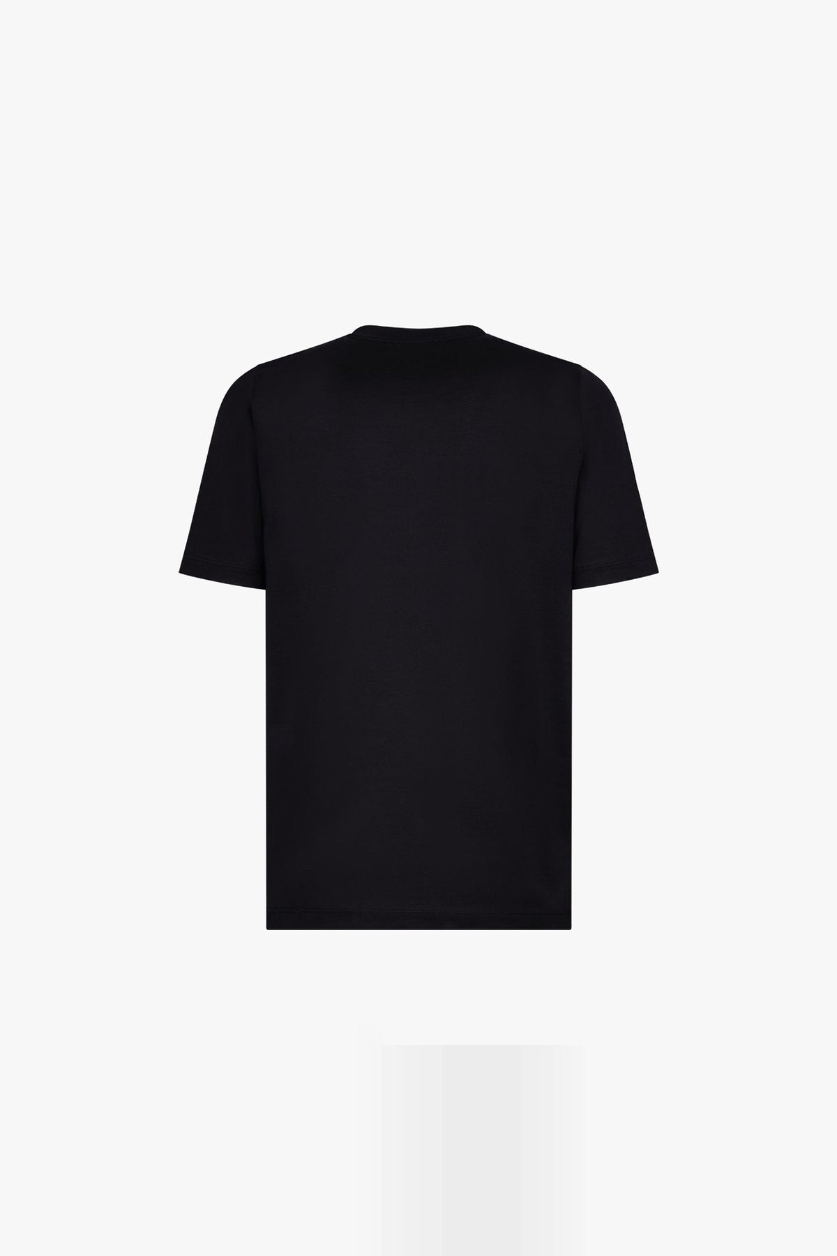 T-shirt with embroidered logo and design - Black