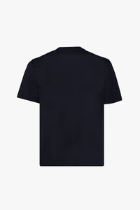 T-shirt avec motif graphique texturé dégradé - Noir